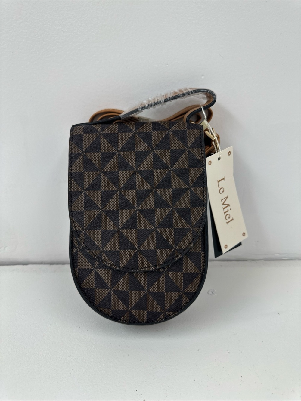 New With Tags Vegan Crossbody Gold Le Miel Small